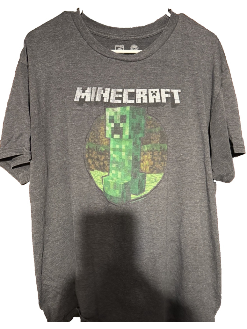 Minecraft T-Shirt Men's Size XL Gray